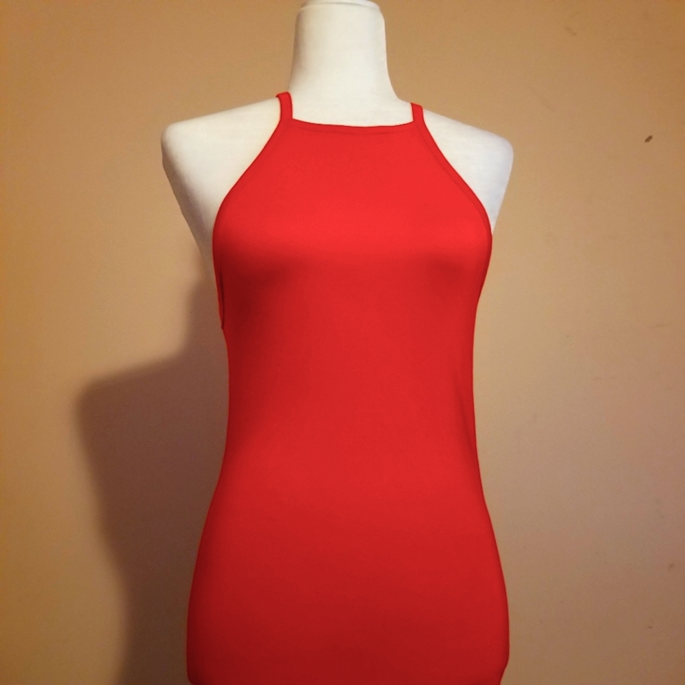 Contemporary Red Cami Dress